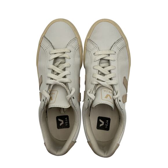 Veja Classic White Esplar Logo Sneakers Size 7 main image 5
